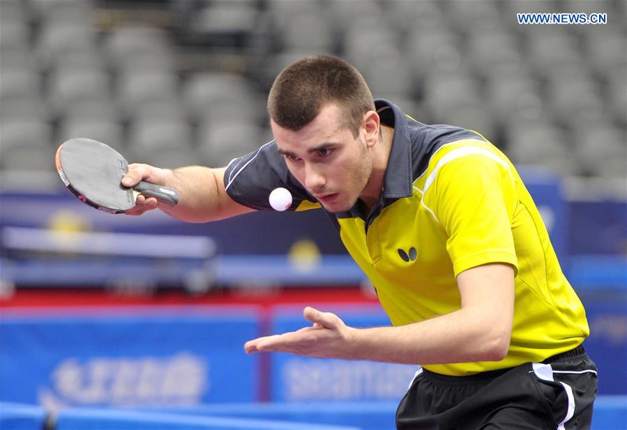 against lam siu hang of hong kong, china, at the ittf seamaster