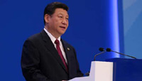 Chinese president delivers message of peace, openness