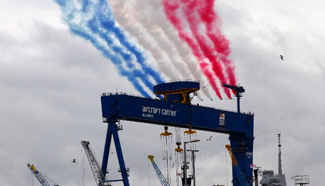 British Royal Navy's largest and newest warship HMS Queen Elizabeth officially named