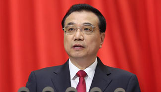 Premier Li Keqiang delivers gov't work report