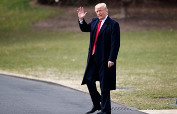 Trump departs from White House, heading for Marine One