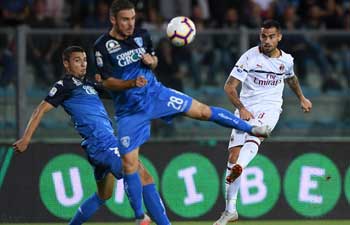 AC Milan draws with Empoli in Italian Serie A soccer match
