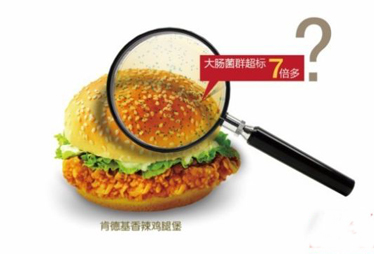 肯德基汉堡细菌超标近7却称合格 近年风波不断