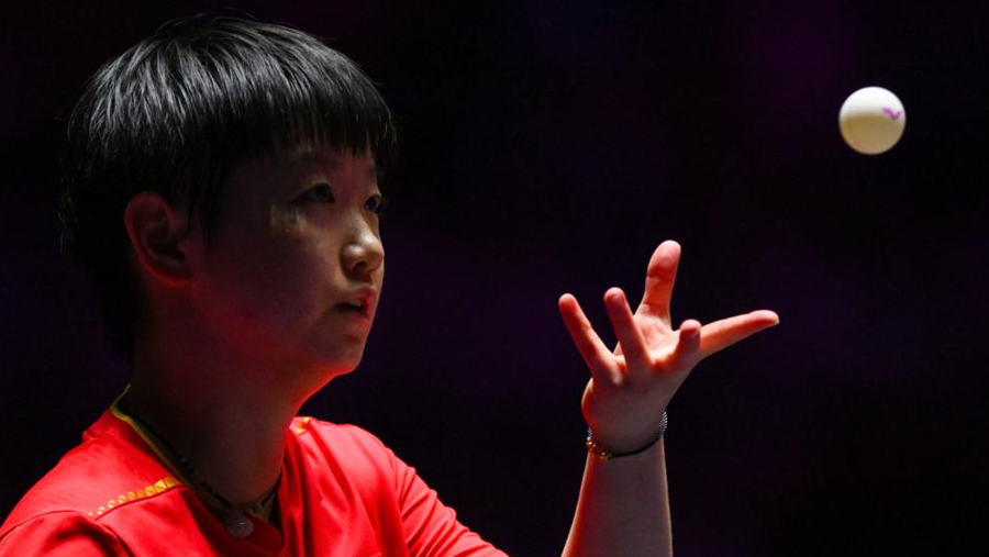 WTT澳门冠军赛：孙颖莎晋级女单八强