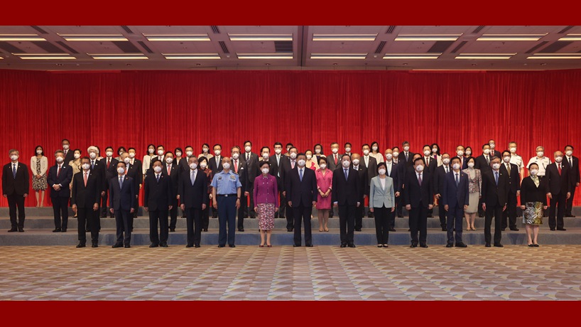 习近平会见香港特别行政区行政、立法、司法机关负责人