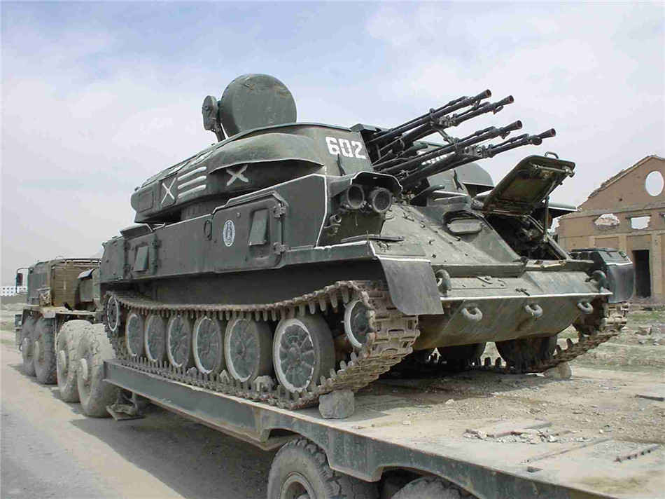 俄罗斯3cy-23-4式23毫米四管自行高射炮系统