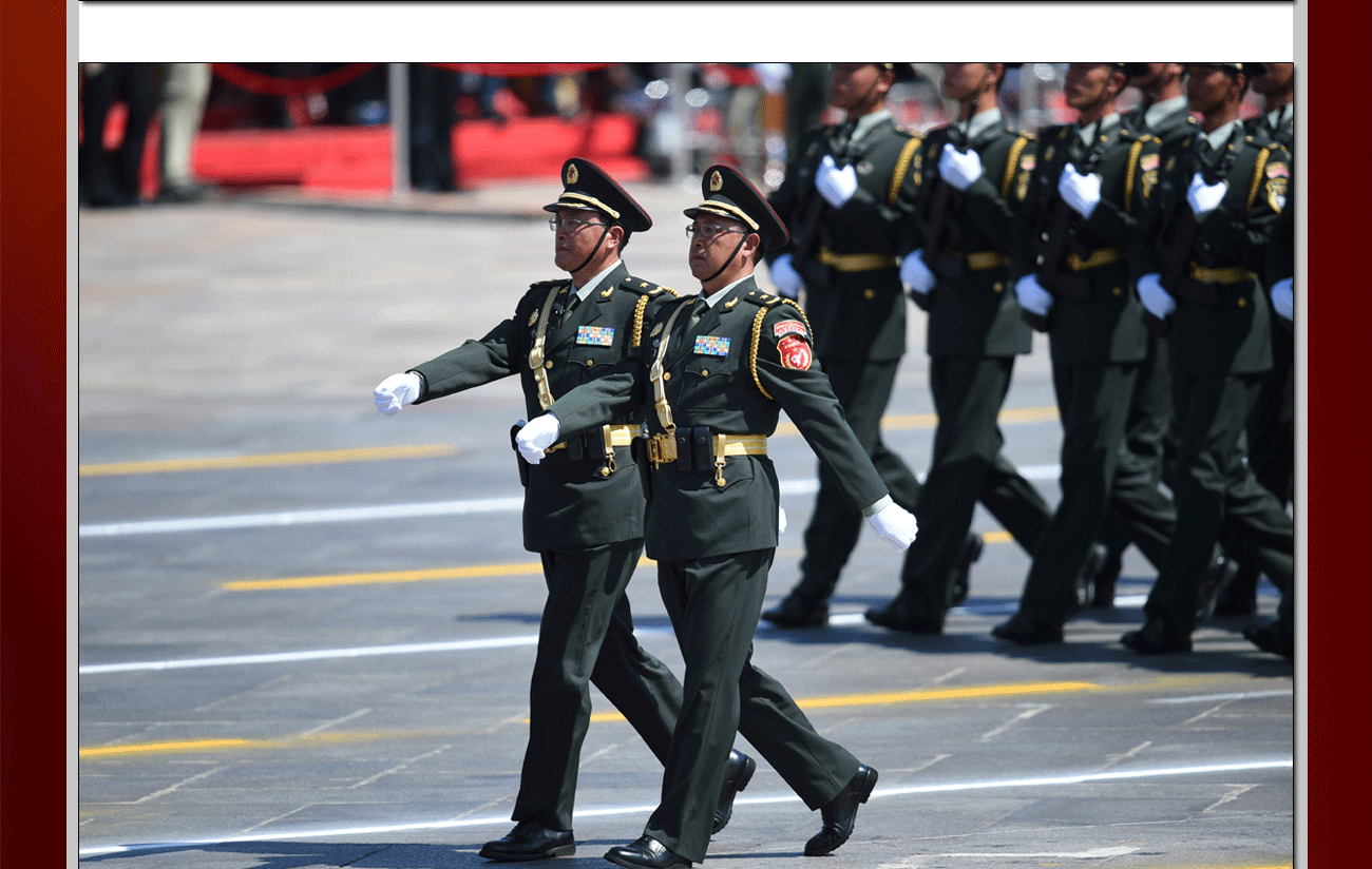 [血脉长城]"东北抗联"英模部队方队