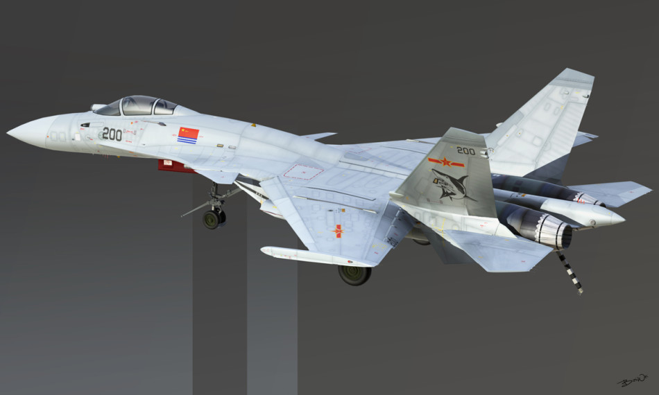 高清:网友设想隐身版歼15设计方案 类似"大黄蜂"