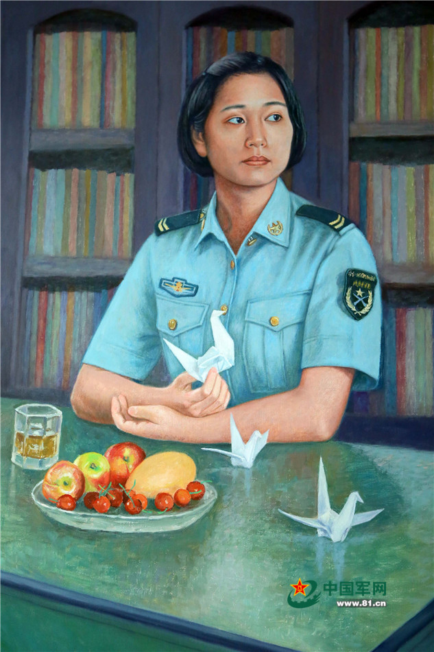战士画笔下的通信女兵清秀俊丽好模样组图