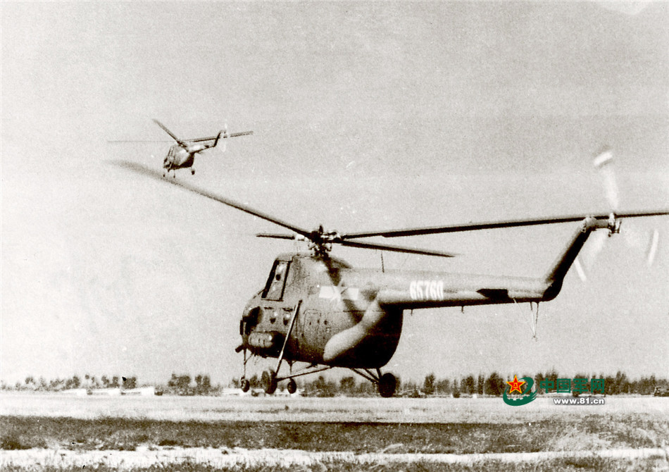 直升机:直-5,1963年,首批直-5装备空军部队.(资料)