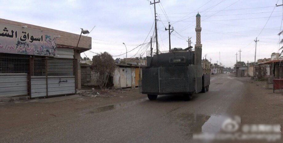 无人机航拍is自爆卡车爆炸瞬间