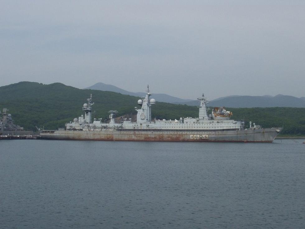 36万吨巨兽揭秘世界最大电子侦察舰乌拉尔号