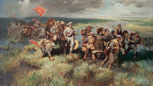 "地球红飘带"上最璀璨的星——献给建党95周年暨长征胜利80周年