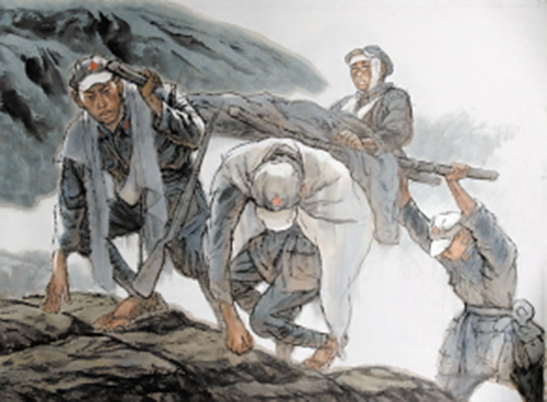 今日红军连,依旧那样红