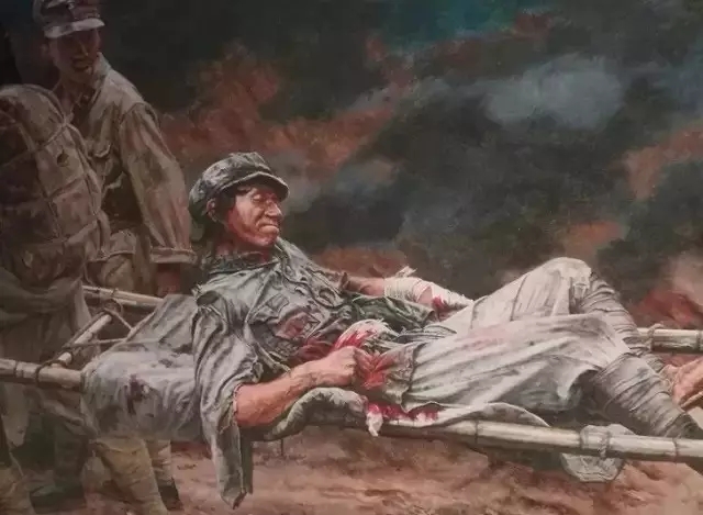 油画《红军师长陈树湘断肠取义》肝肠寸断,这在成语中解释为一个人