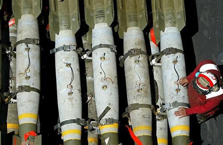 雷神马克82炸弹 图片来源:法新社