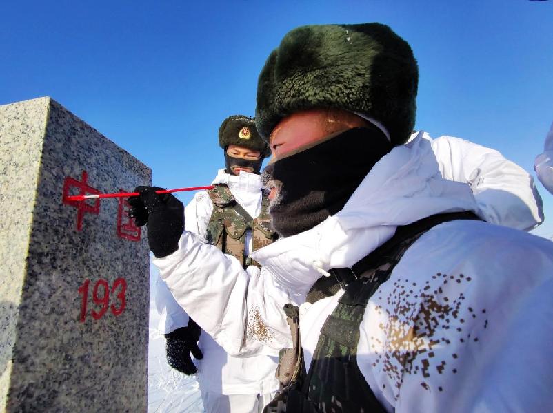 一组雪景照,带你了解边关军人