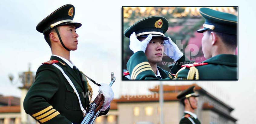 实拍两会礼仪兵一天 90后旗手彰显大国威严