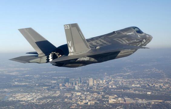 f-35b机炮吊舱首度空中开火:每秒发射55发子弹