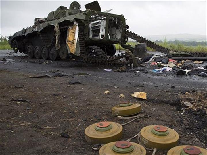 乌克兰呼吁国际社会援助清理东部地区地雷及其他爆炸物