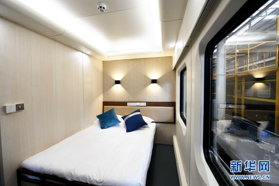 这是"熊猫专列"车厢内景(1月28日摄).