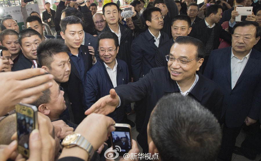 李克强总理考察义乌国际商贸城_图片频道_新华网