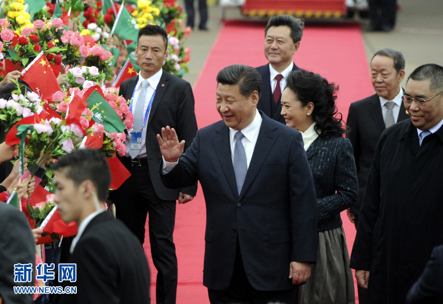 习近平主席抵达澳门
