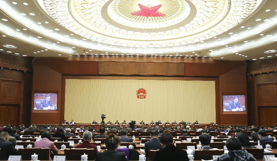 12月23日,十二届全国人大常委会第十二次会议在北京人民大会堂举行第