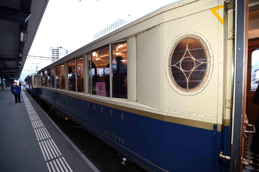 (克强总理乘坐的专列外观.摄影:李涛)