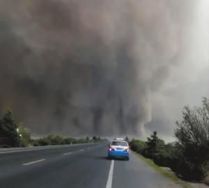 吉林通榆遭遇龙卷风：三轮车吹上树彩钢房飞出墙（图）