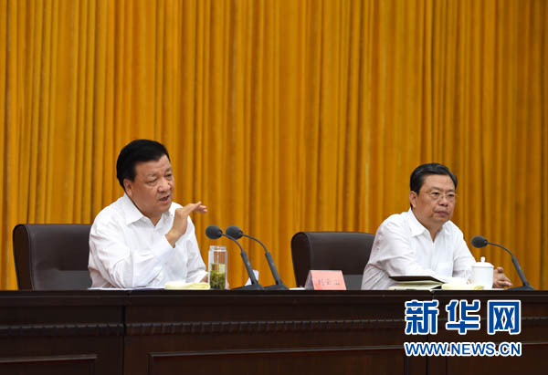 6月5日至6日，全国农村基层党建工作座谈会在杭州召开，中共中央政治局常委、中央书记处书记刘云山出席会议并讲话。 新华社记者 饶爱民 摄