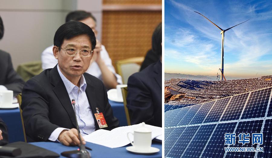 新华社记者李学仁摄右图:工人在河北省张家口市宣化县中电投新能源