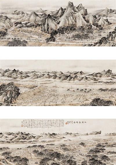 长卷描绘锦绣山河