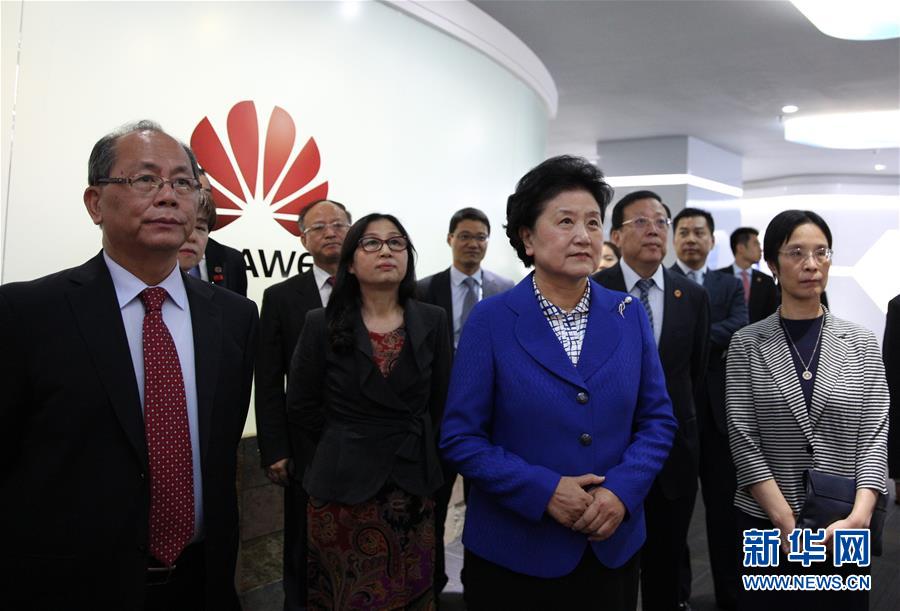 刘延东视察华为拉美地区总部