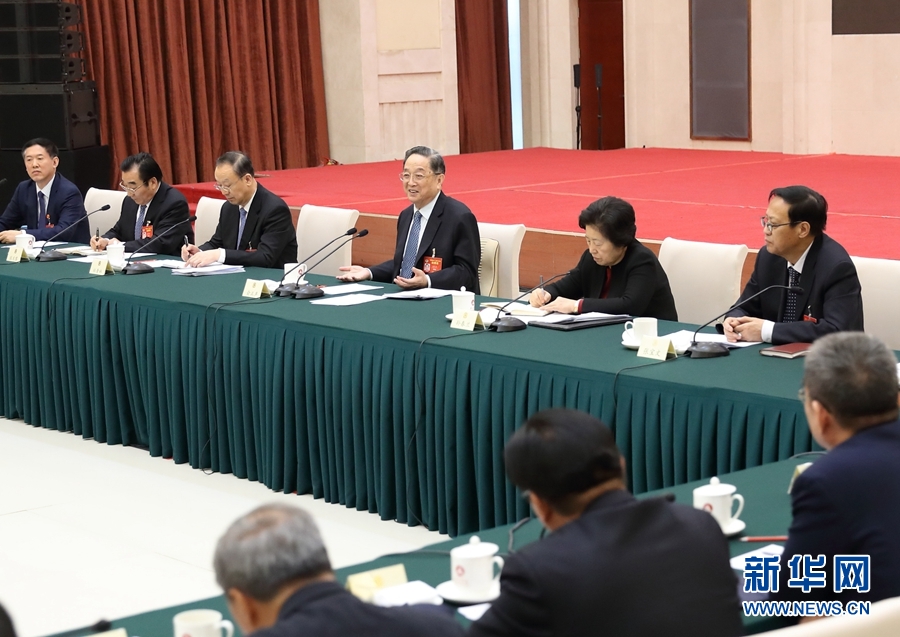 3月6日,中共中央政治局常委,全国政协主席俞正声在全国政协十二届五次