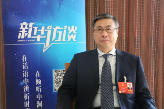 图为全国人大代表,安庆市市长陈冰冰 日接受新华网专访.