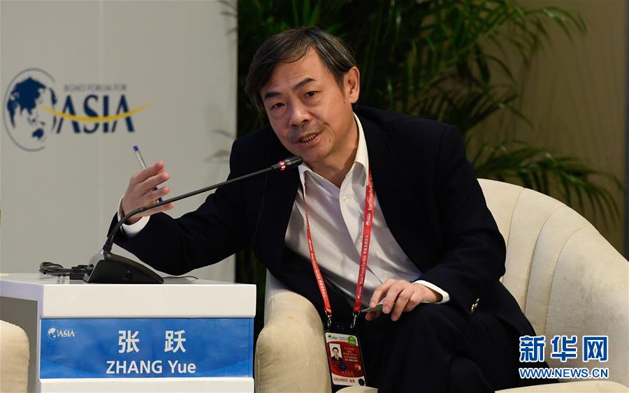 3月29日,远大集团董事长兼总裁张跃在分论坛上发言.