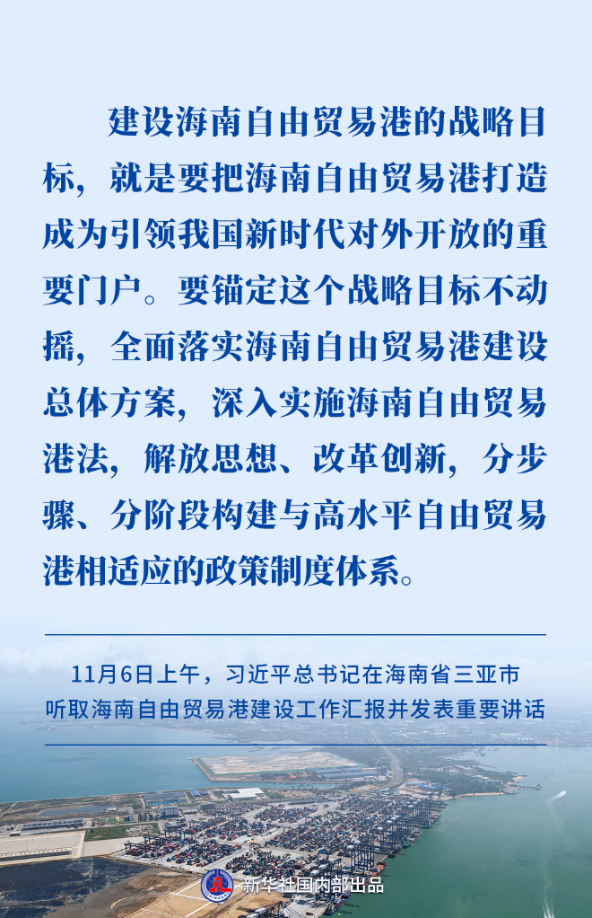 高标准建设海南自贸港,习近平总书记提出明确要求-新华网