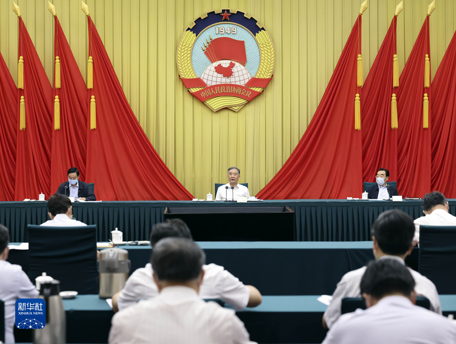 汪洋主持召开全国政协主席会议-新华网