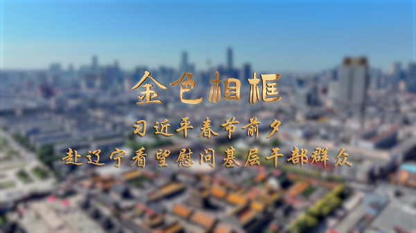 金色相框丨习近平春节前夕赴辽宁看望慰问基层干部群众