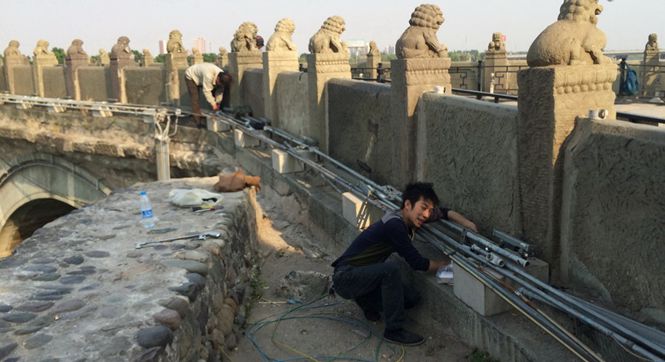 迎接抗日战争胜利纪念日 卢沟桥景区开始进行整修