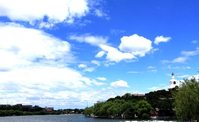 北京蓝：蓝天白云 风光无限