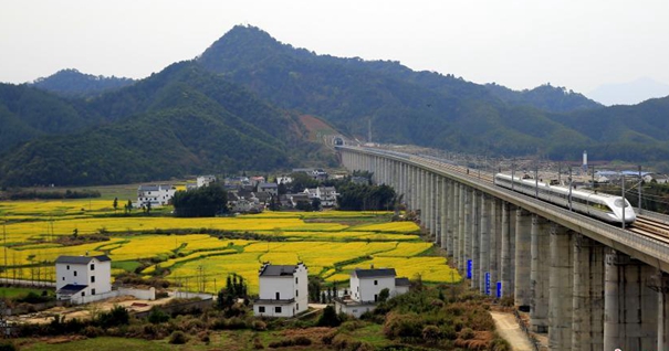 高颜值合福高铁 宛在画中游