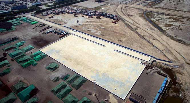 天津港"8&middot;12"事故:天津建成两万平方米防渗池堆放污染土