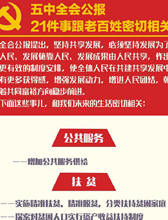 五中全会公报 21件事跟百姓密切相关