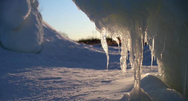 中国冷极村冬日宛若童话世界