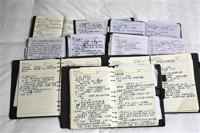 高宝来的九本日记记录了他从担任社区民警开始的一点一滴