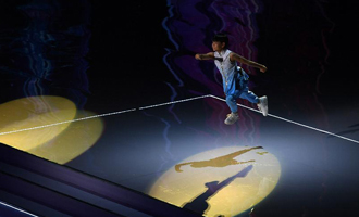 闭幕式现场的文体展演