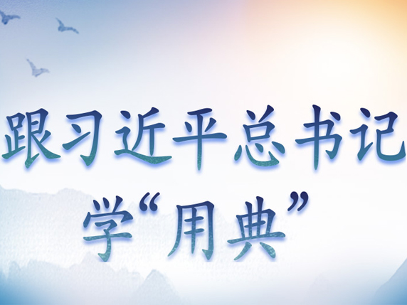 跟习近平总书记学&ldquo;用典&rdquo;
