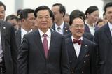 胡锦涛主席抵达香港国际机场